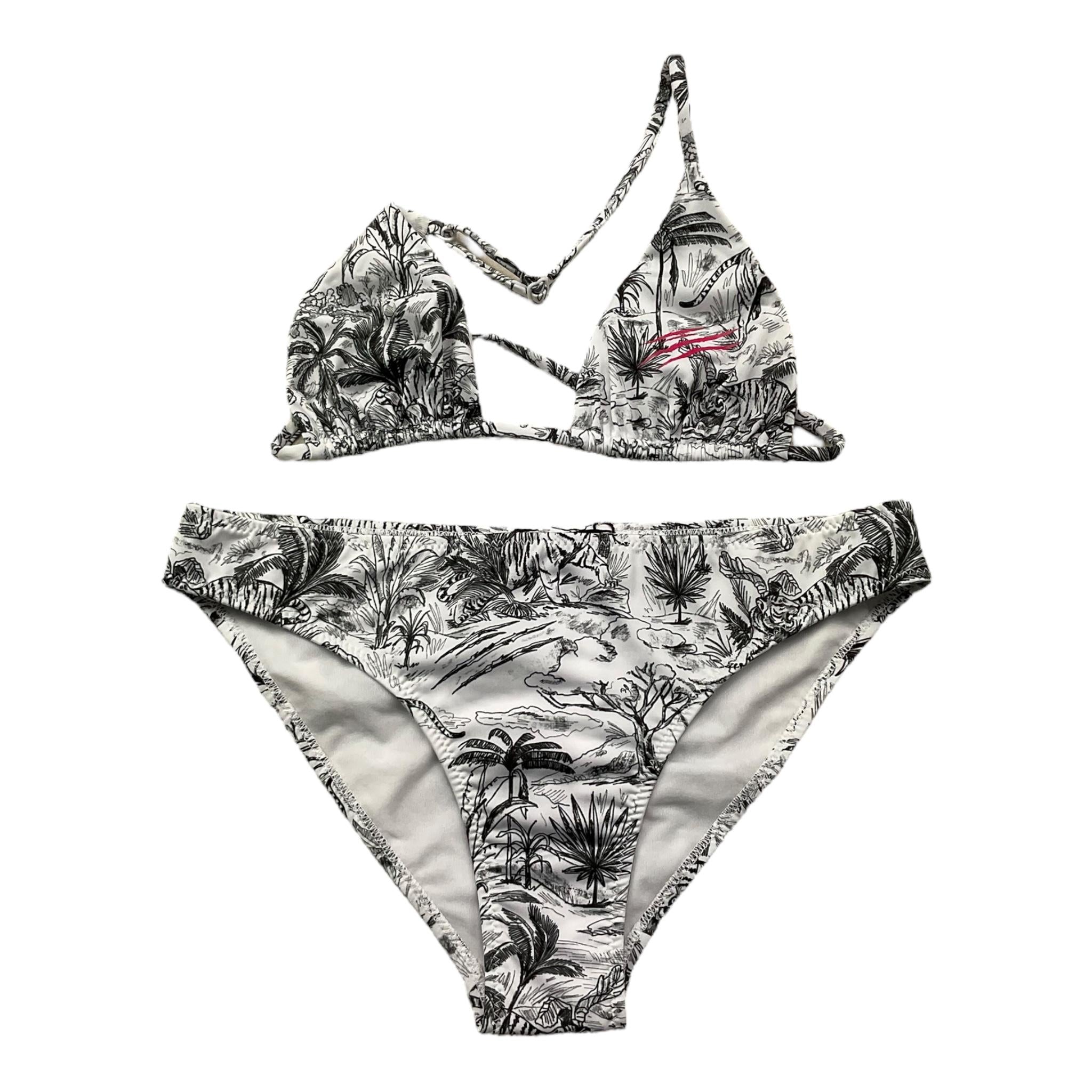 Plein Sport Swim Costume 2 Pezzi Triangolo-Mutandina per Bambina SEAC BIANCO/NERO PLEIN SPORT SWIM 