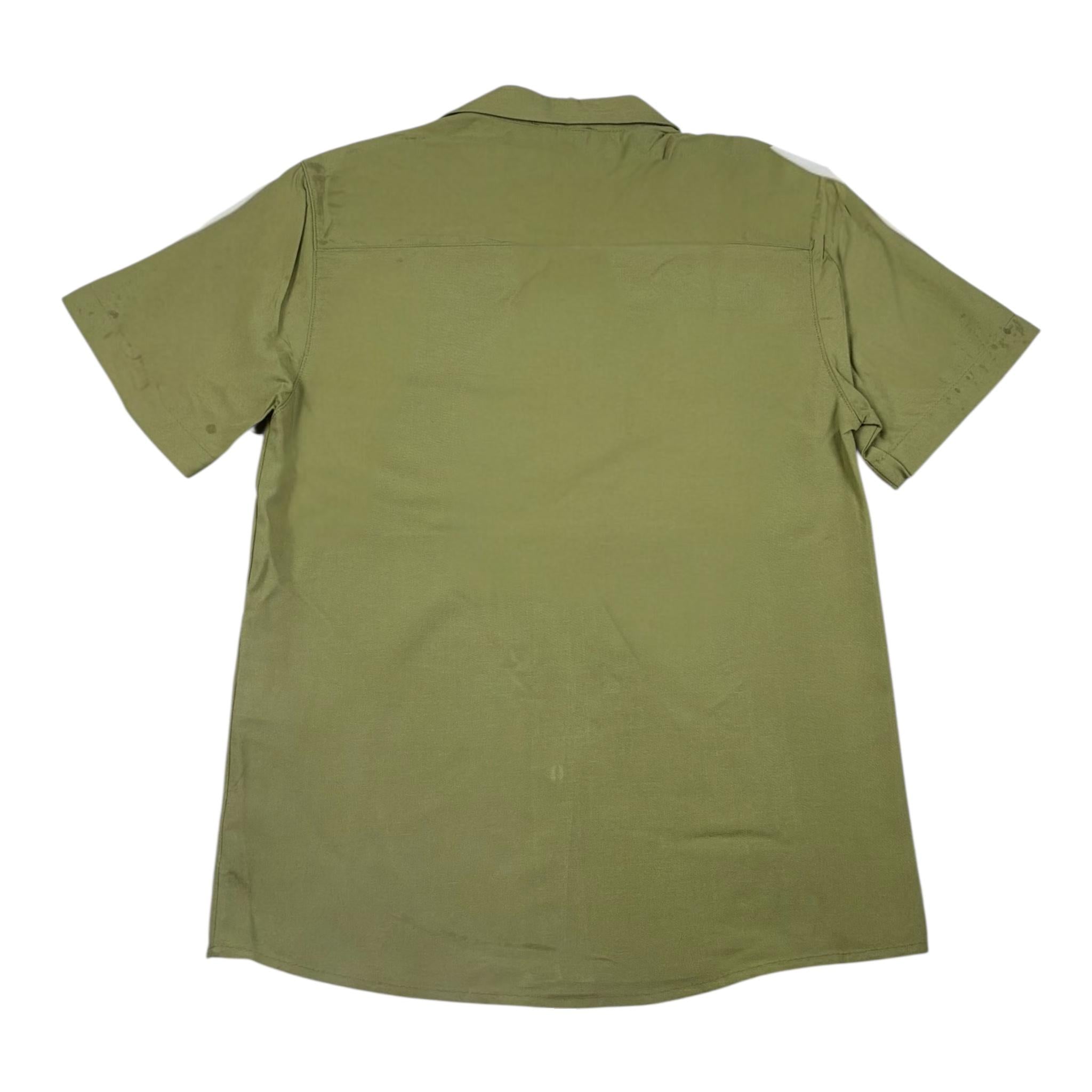 Never Too Camicia tinta unita Mezza Manica Verde per Bambino NT2273R VERDE NEVER TOO 