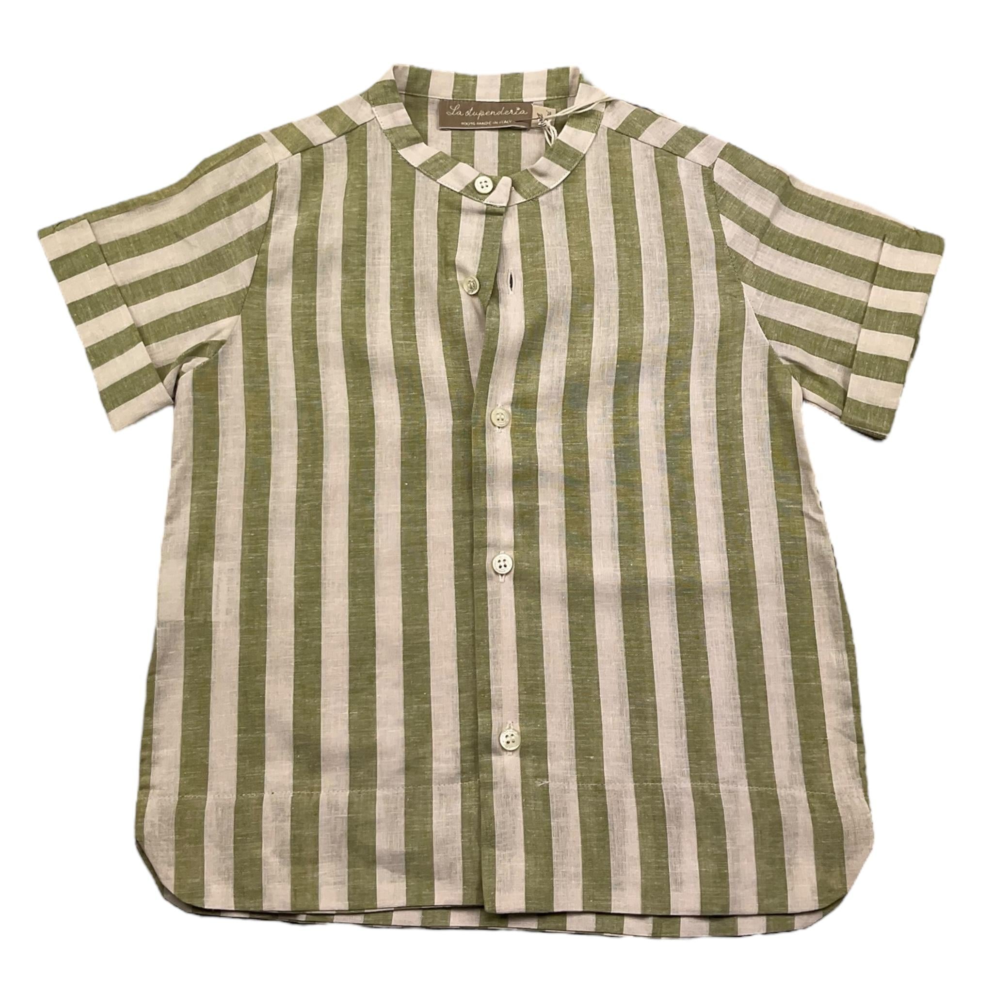 La Stupenderia Camicia Mezza Manica Bicolore per Bambino TCCM71 BIANCO/VERDE LA STUPENDERIA 