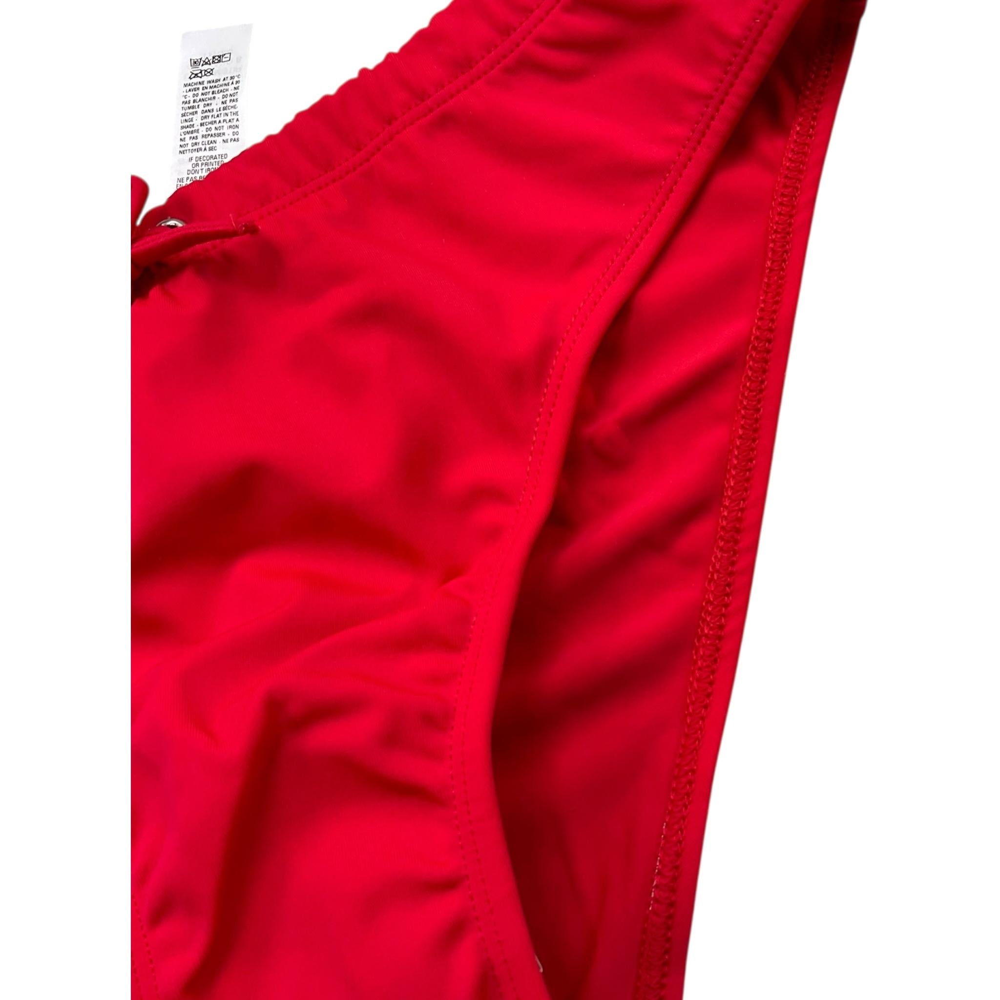 Diesel Costume Mutanda Tinta Unita con Stampa per Bambino 00J49H ROSSO DIESEL 