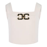 Fun & Fun Top Tinta Unita con Zip per Bambina FCJTP01134 PANNA FUN & FUN 