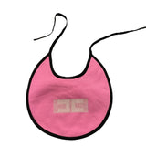 ELISABETTA FRANCHI bavetta tinta unita con logo Rosa per Neonata ENBA12 ROSA ELISABETTA FRANCHI 