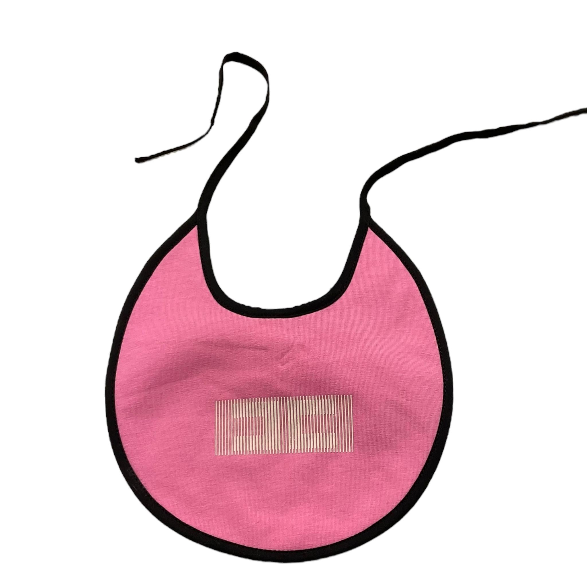 ELISABETTA FRANCHI bavetta tinta unita con logo Rosa per Neonata ENBA12 ROSA ELISABETTA FRANCHI 