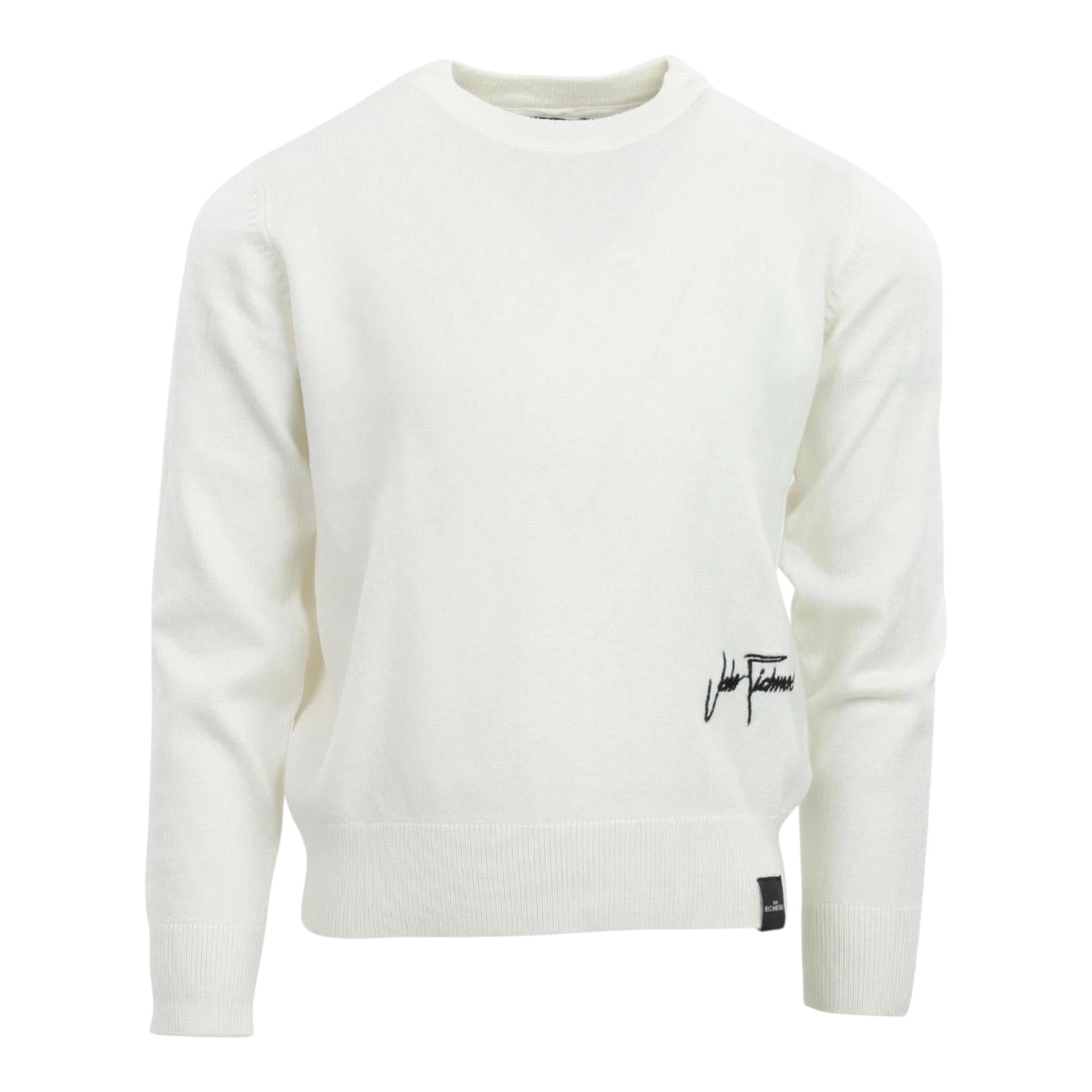 JOHN RICHMOND maglia girocollo tinta unita con stampa logo Bianco per Bambino RBA24066MAX BIANCO JOHN RICHMOND 
