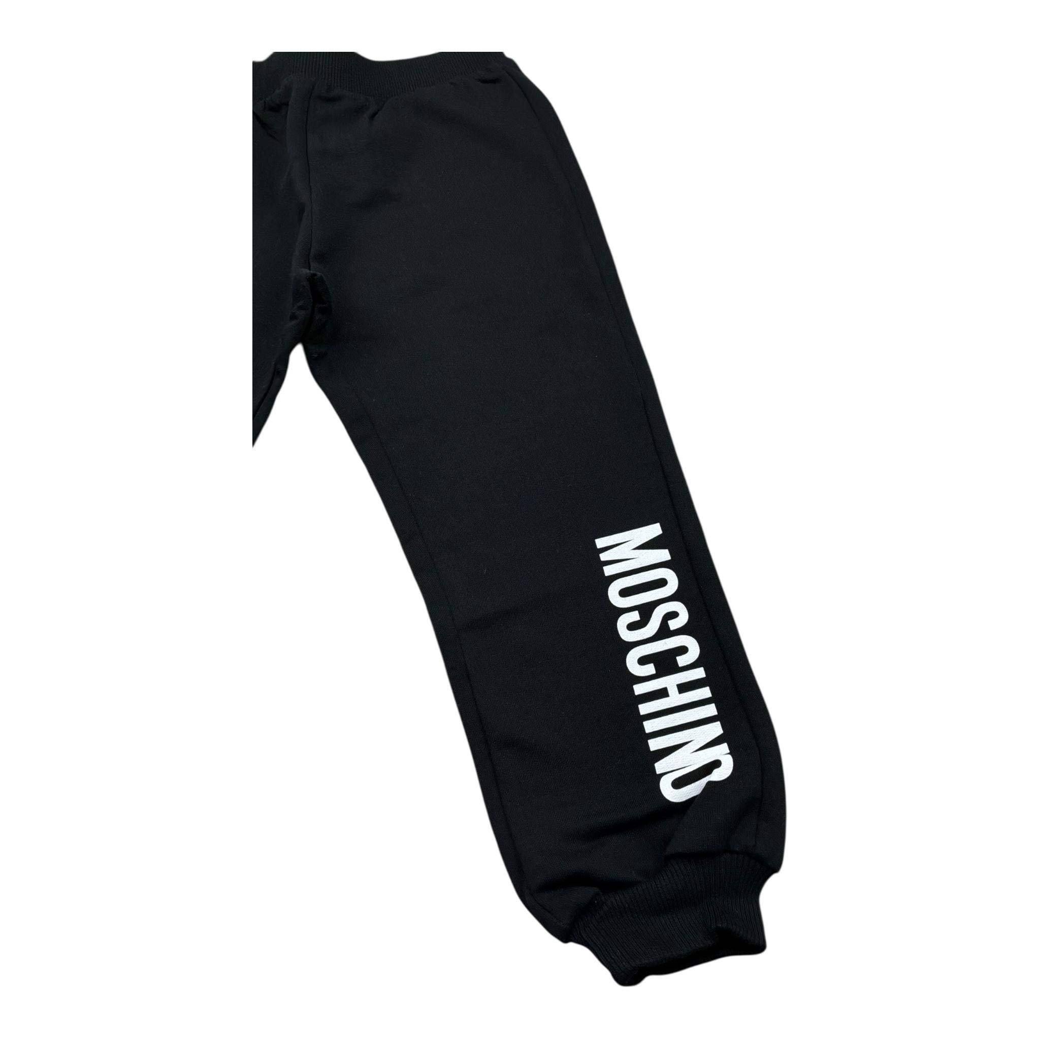 Moschino Pantalone Tintaunita con Logo per Neonato MUP05G NERO MOSCHINO 