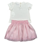 Moschino Completo 2 T-Shirt-Gonne per Neonata MDG01S BIANCO/ROSA MOSCHINO 