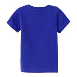Name.It T-Shirt Girocollo Tinta Unita Con Stampa In Contrasto Blu Per Bambino