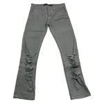 MANUELL & FRANK pantalone tinta unita con strappi Grigio per Bambino PAN1123 GRIGIO MANUELL & FRANK 