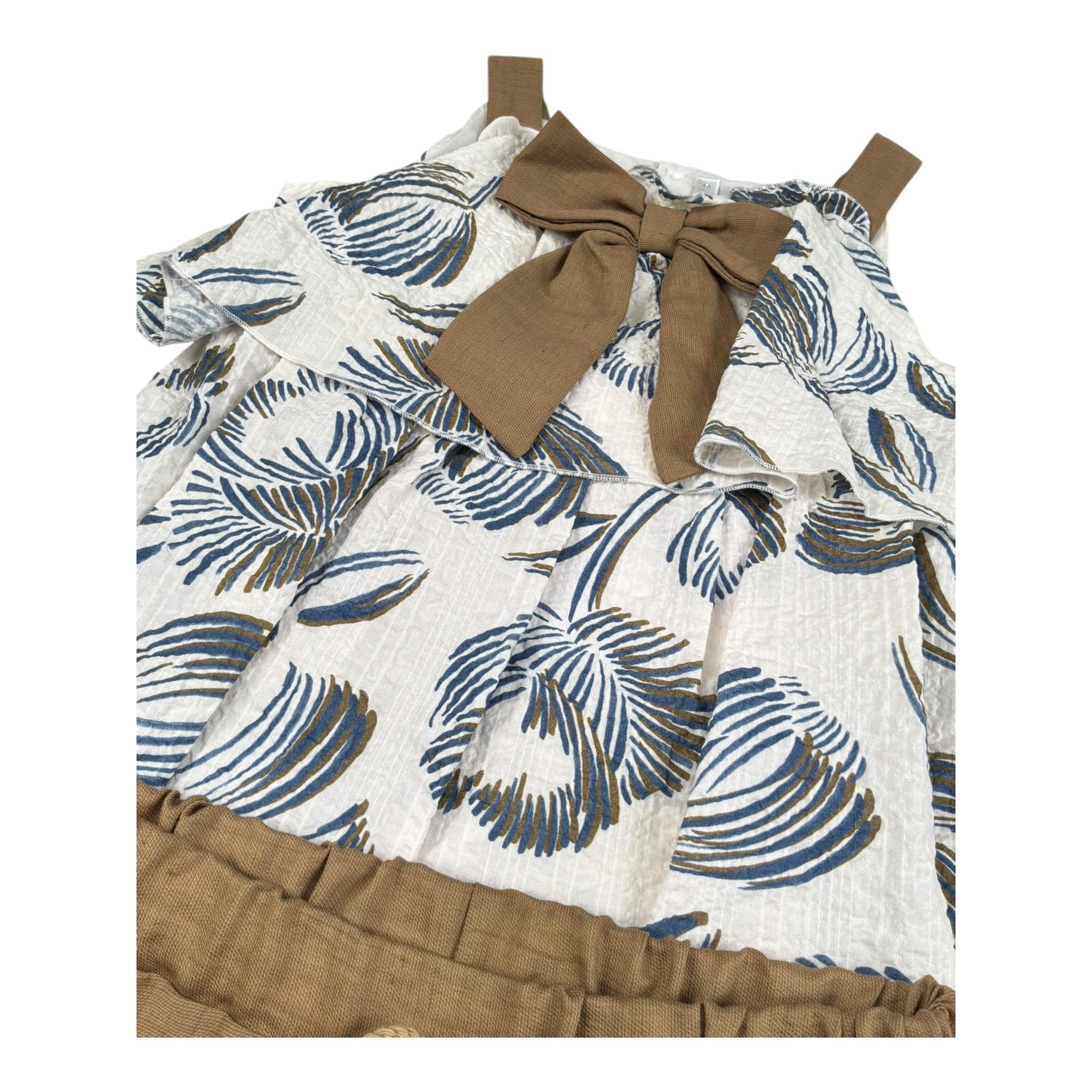 Barcellino Completo 2 Pezzi Camicia-Pantalone per Bambina 120415 BIANCO BARCELLINO 