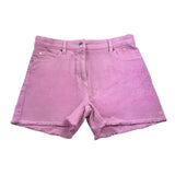 Stella Mccartney Short In Denim Tinta Unita Con Elastico In Vita Rosa Per Bambina