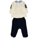 LE BEBE' completo 2 pezzi shirt-ghettina Bianco/blu per Neonato LBB5138 BIANCO/BLU LE BEBE' 