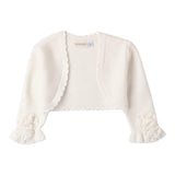 Sarabanda Coprispalle Tinta Unita con Applicazioni per Bambina 0B431 BIANCO SARABANDA 