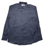 Numbers Camicia Manica Lunga In Denim Blu Per Bambino
