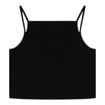 Diesel Canotta Bretelline Tinta Unita con Stampa Brillantinata per Bambina J02201 NERO DIESEL 