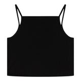 Diesel Canotta Bretelline Tinta Unita con Stampa Brillantinata per Bambina J02201 NERO DIESEL 