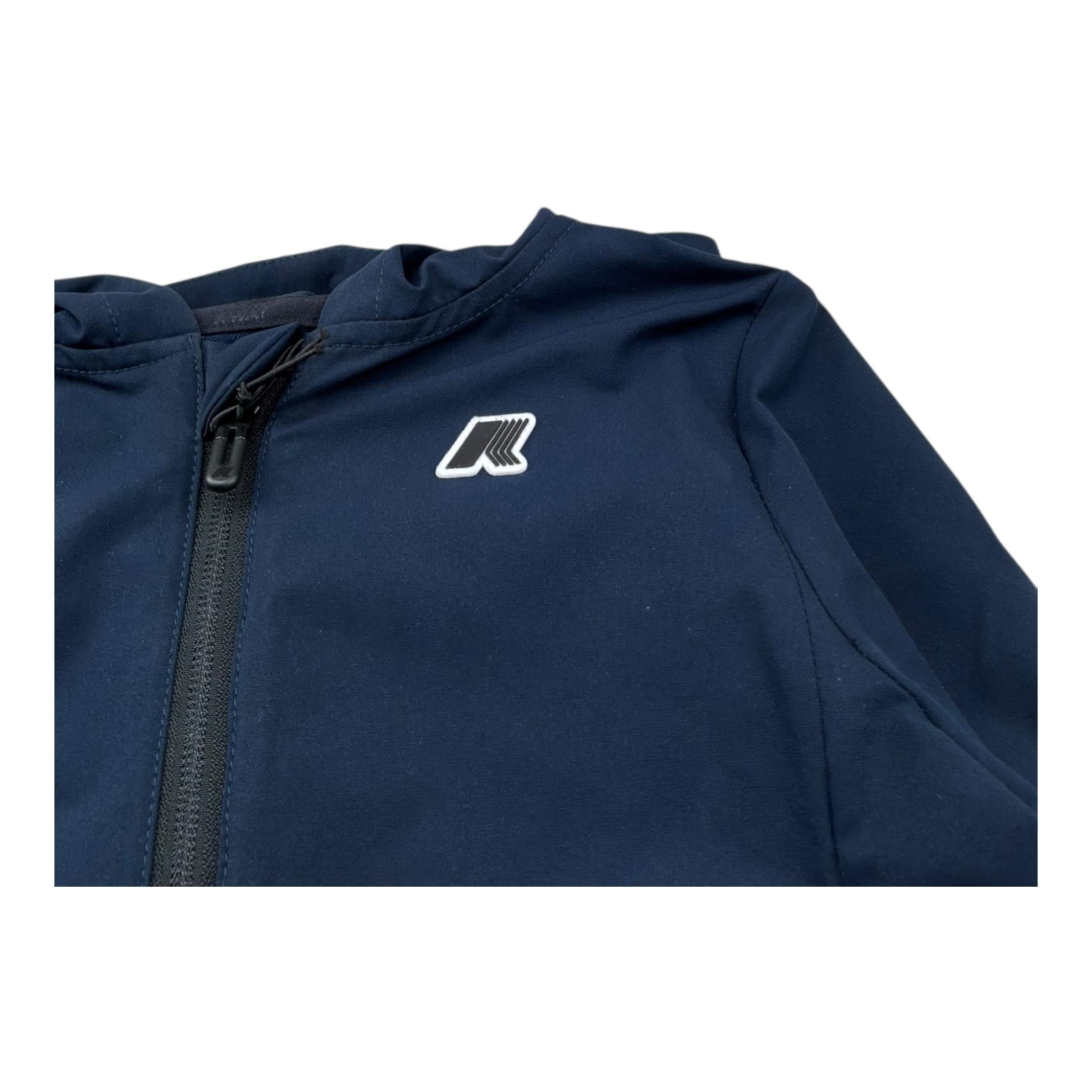 K-Way Giubbino Tinta Unita con Zip E Cappuccio per Bambino K4133FW BLU K-WAY 