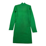 MET abito in maglia tinta unita a costine Verde per Bambina ME537 VERDE MET 
