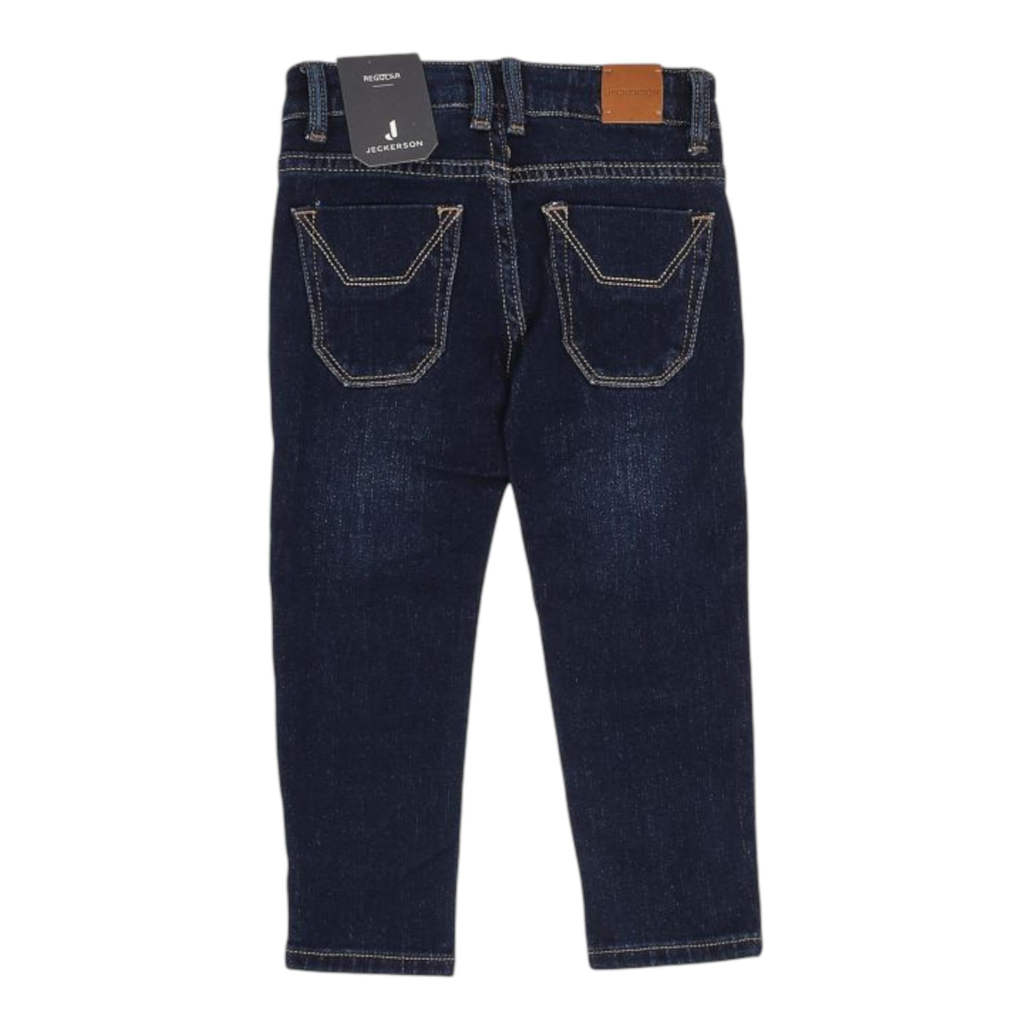 JECKERSON jeans tinta unita con girovita regolabile Blu per Bambino JB4349 BLU JECKERSON 