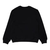 Dsquared2 Felpa Girocollo Tinta Unita Con Stampa Nero Per Bambino