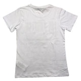 Berna T-Shirt Girocollo Tinta Unita Con Stampa In Contrasto Bianco Per Bambino
