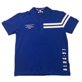 Yours Polo Mezza Manica Tinta Unita Con Profili In Contrasto Blu Per Bambino