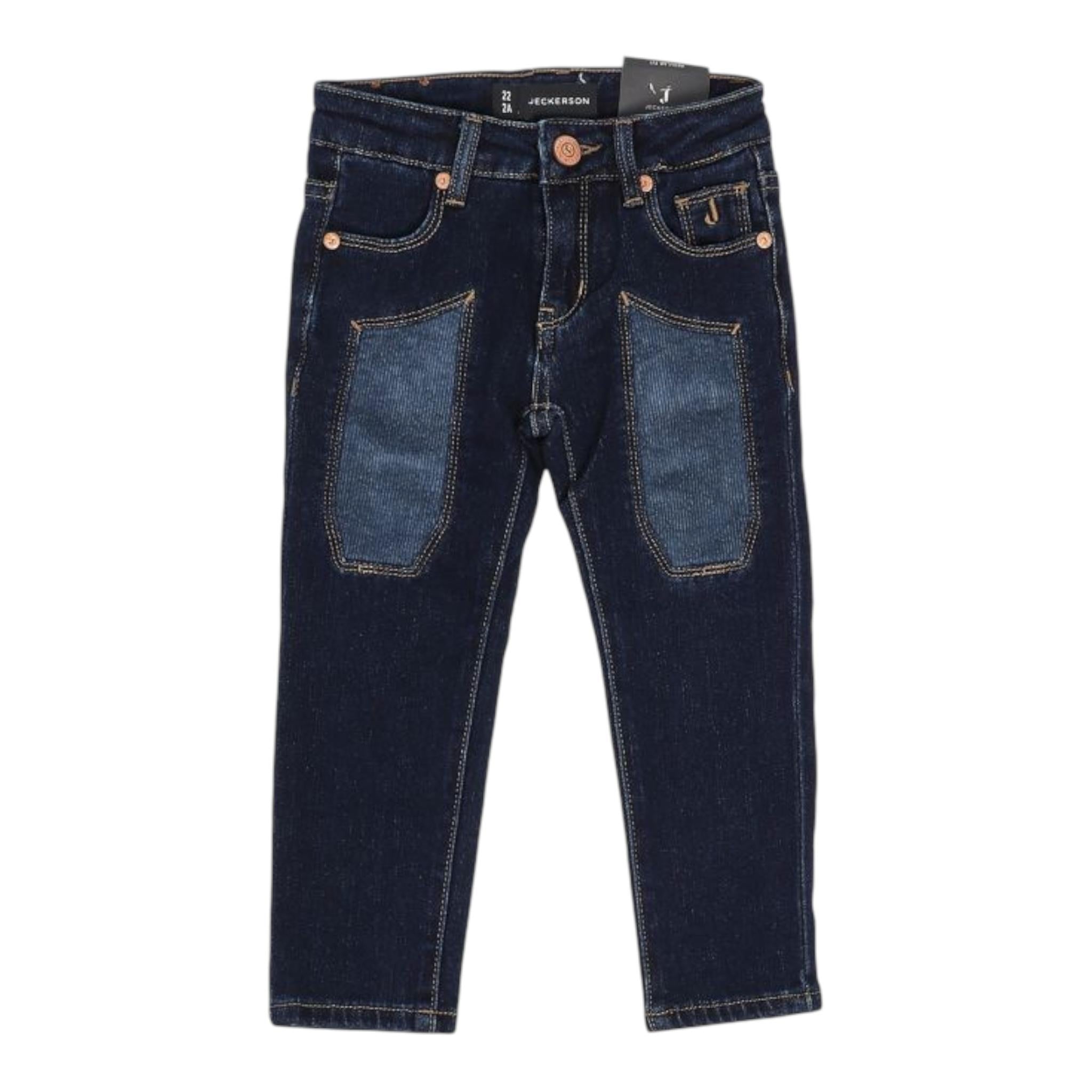 JECKERSON jeans tinta unita con girovita regolabile Blu per Bambino JB4349 BLU JECKERSON 