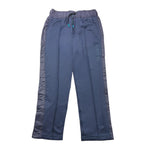 Lanvin Pantalone Tinta Unita con Elastico In Vita per Bambino N30075 BLU LANVIN 