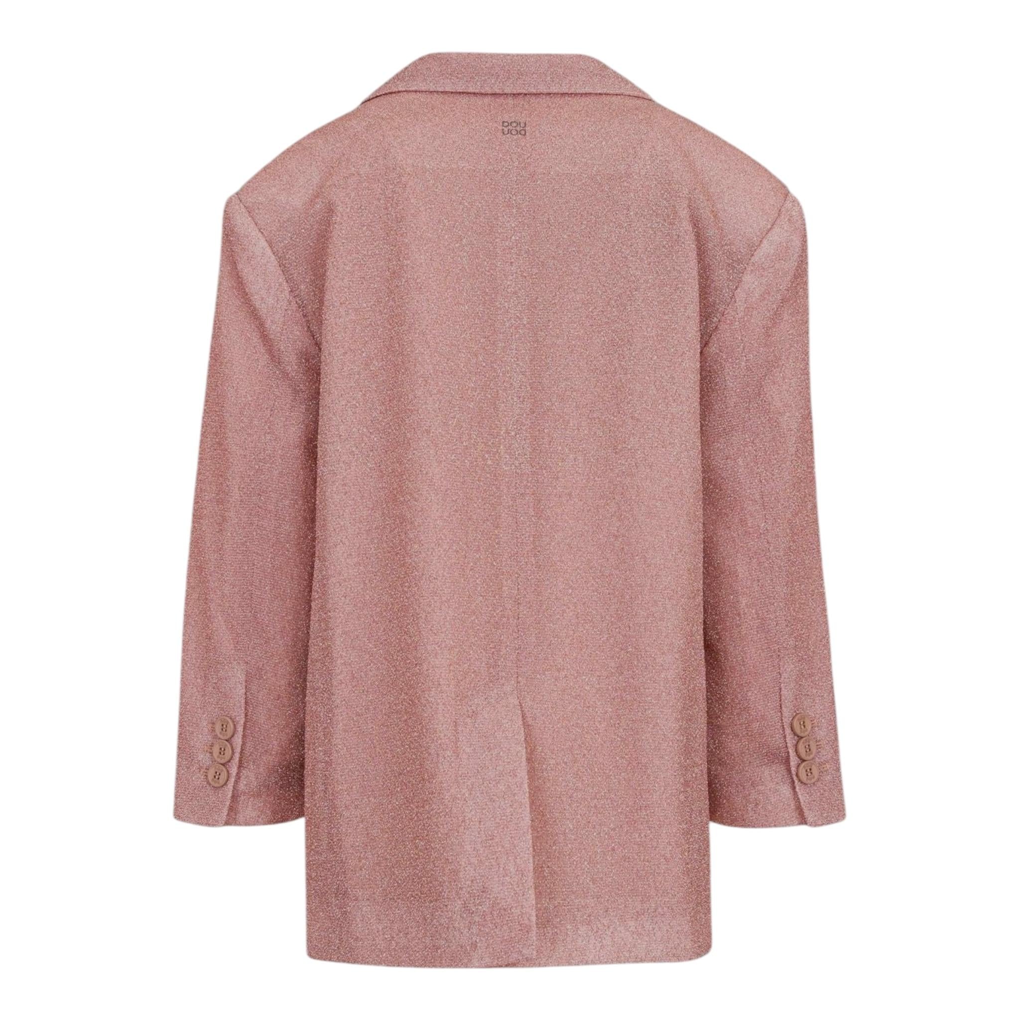 Dou Dou Giacca Tinta Unita Glitter per Bambina DW2A17 ROSA DOU DOU 