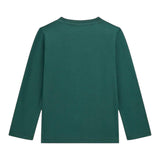 Guess Shirt Girocollo Tinta Unita con Stampa per Neonato N5RI01K8HM4 VERDE GUESS 