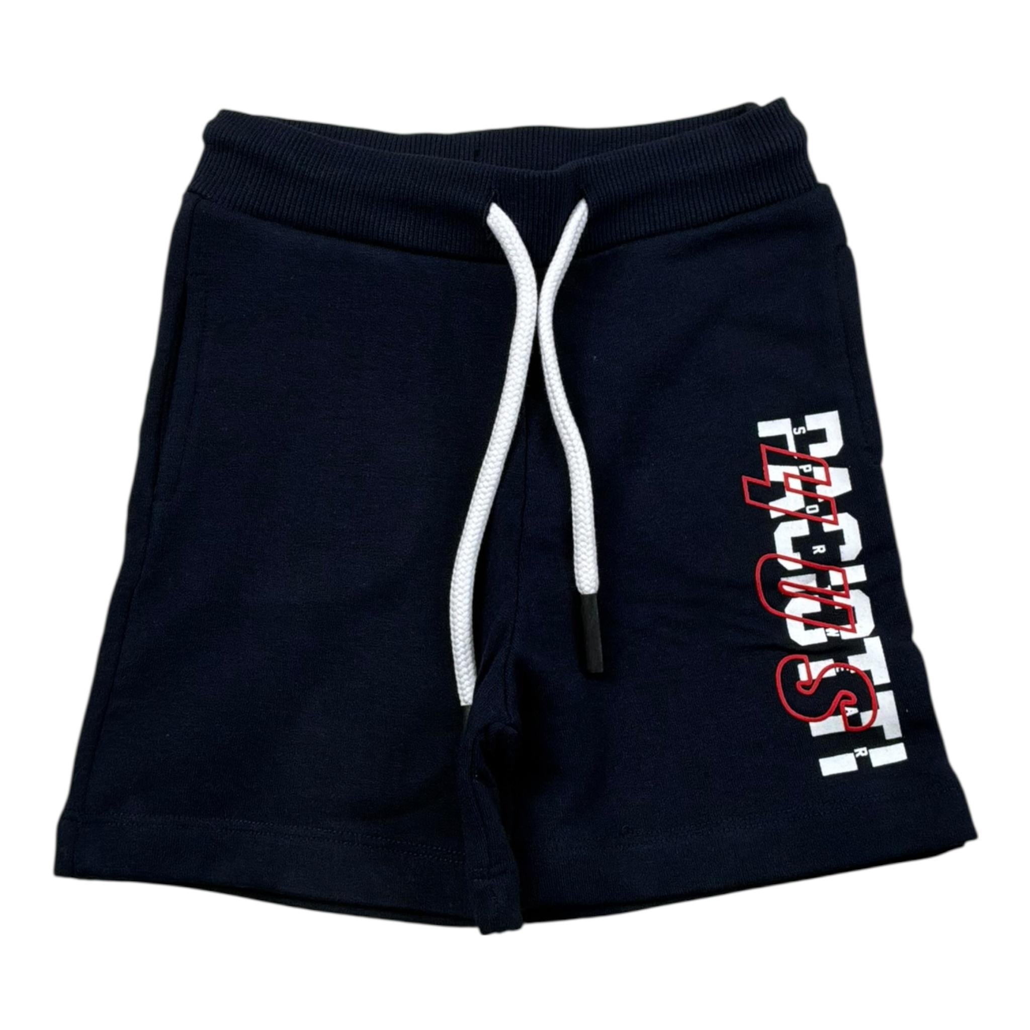 Cesare Paciotti Completo 2 Pezzi T-Shirt Girocollo Tinta Unita con Stampa-Bermuda per Neonato COMP0106B COBALTO CESARE PACIOTTI 