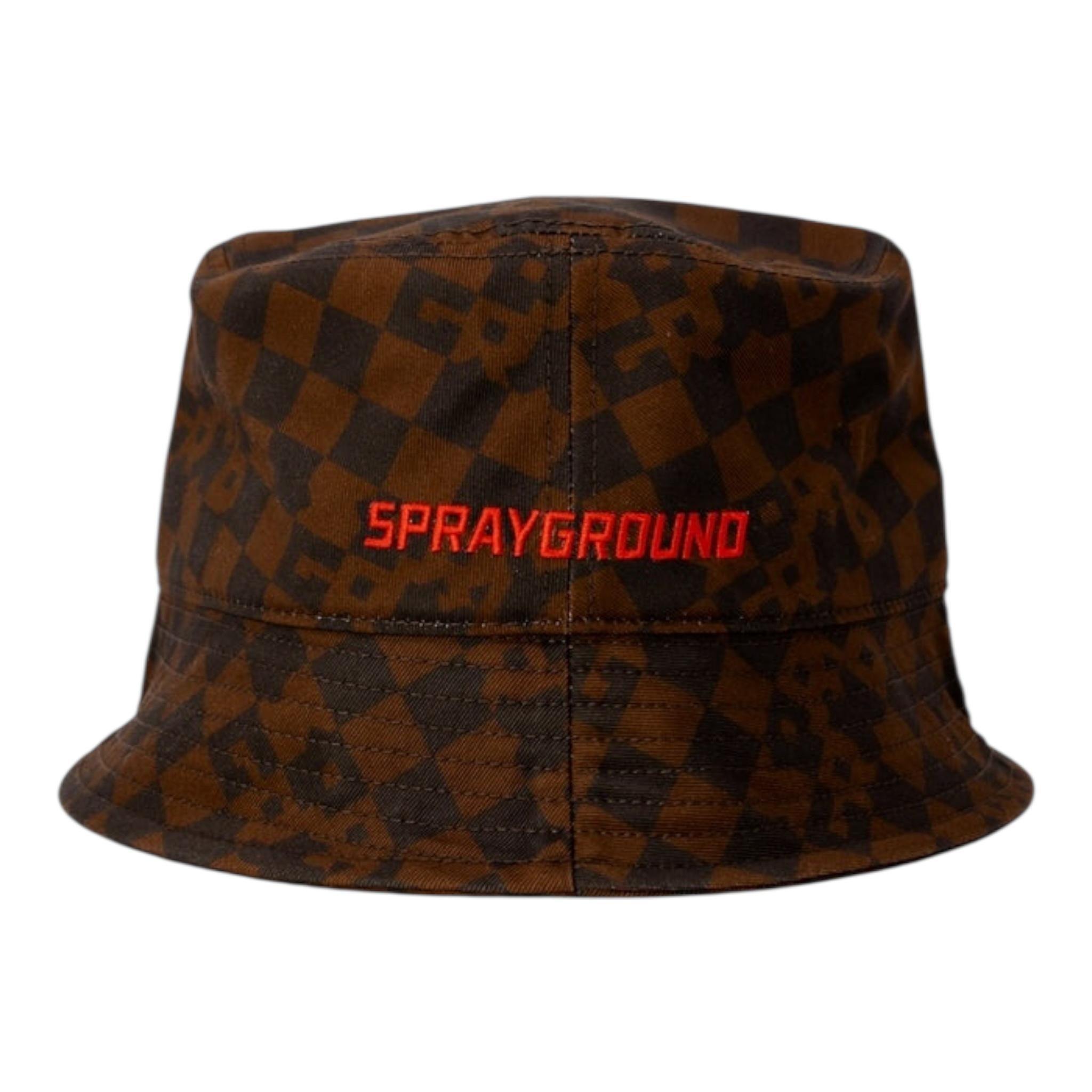 Sprayground Cappello Modello Pescatore Bicolore con Fantasia per Bambino SP14998BRW MARRONE/NERO SPRAYGROUND 