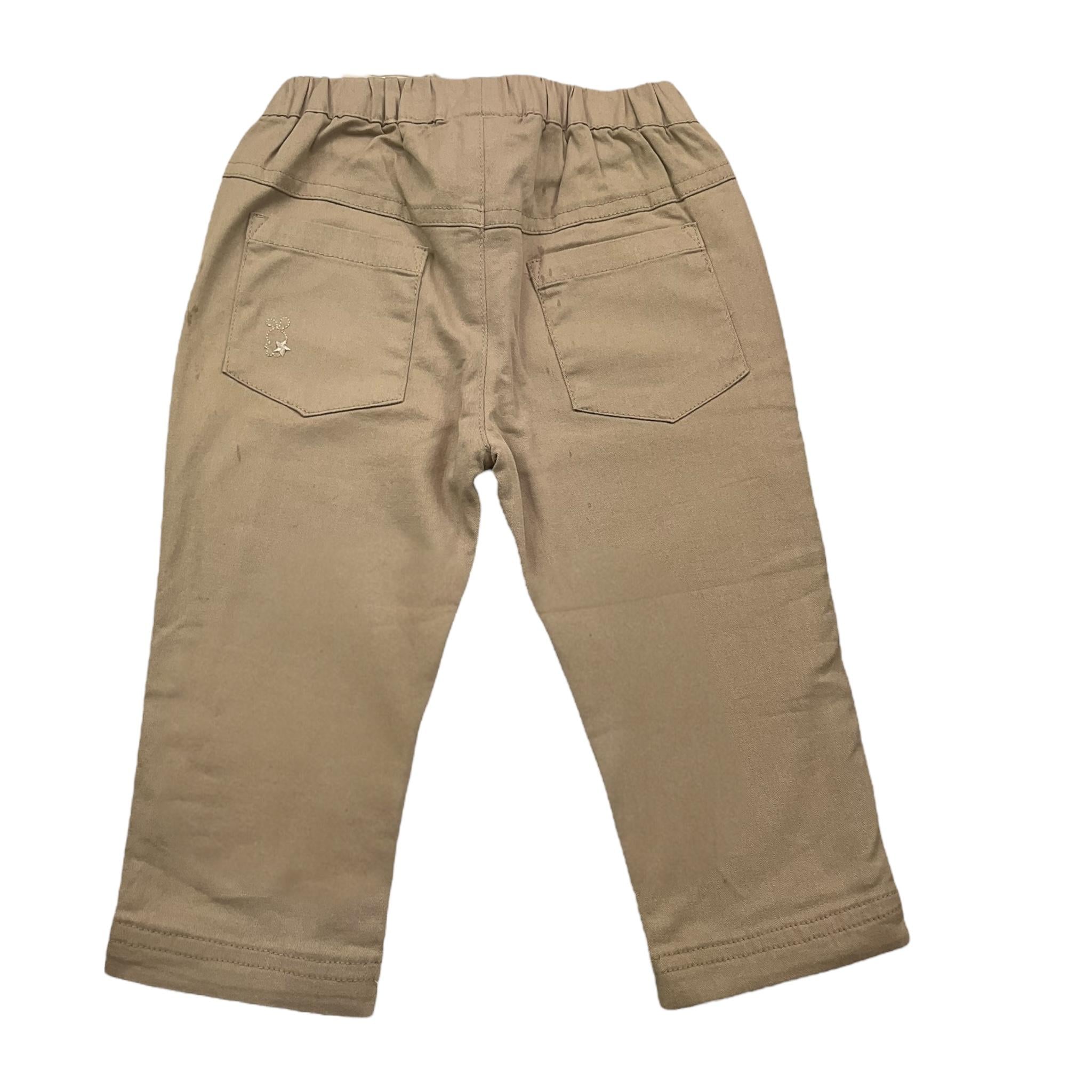 I DO pantalone tinta unita con elastic in vita Beige per Neonato 4A190 BEIGE I DO 