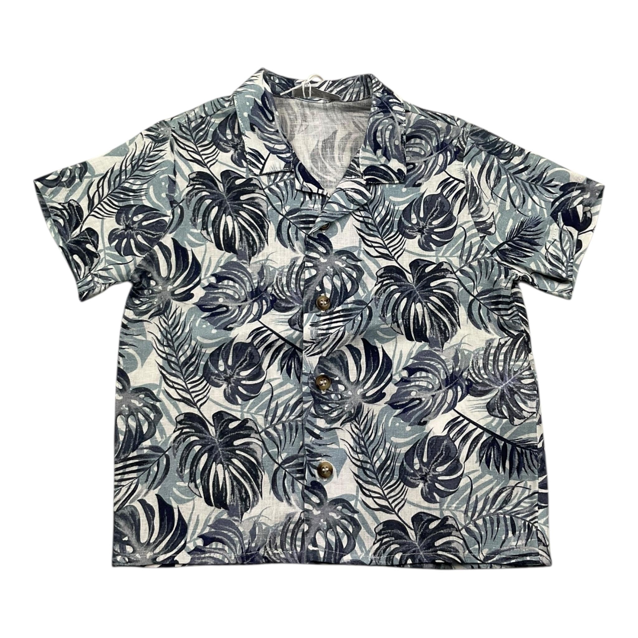 M+E' Camicia Mezza Manica Stampa Fantasia per Neonato UEM0542N BLU M+E' 