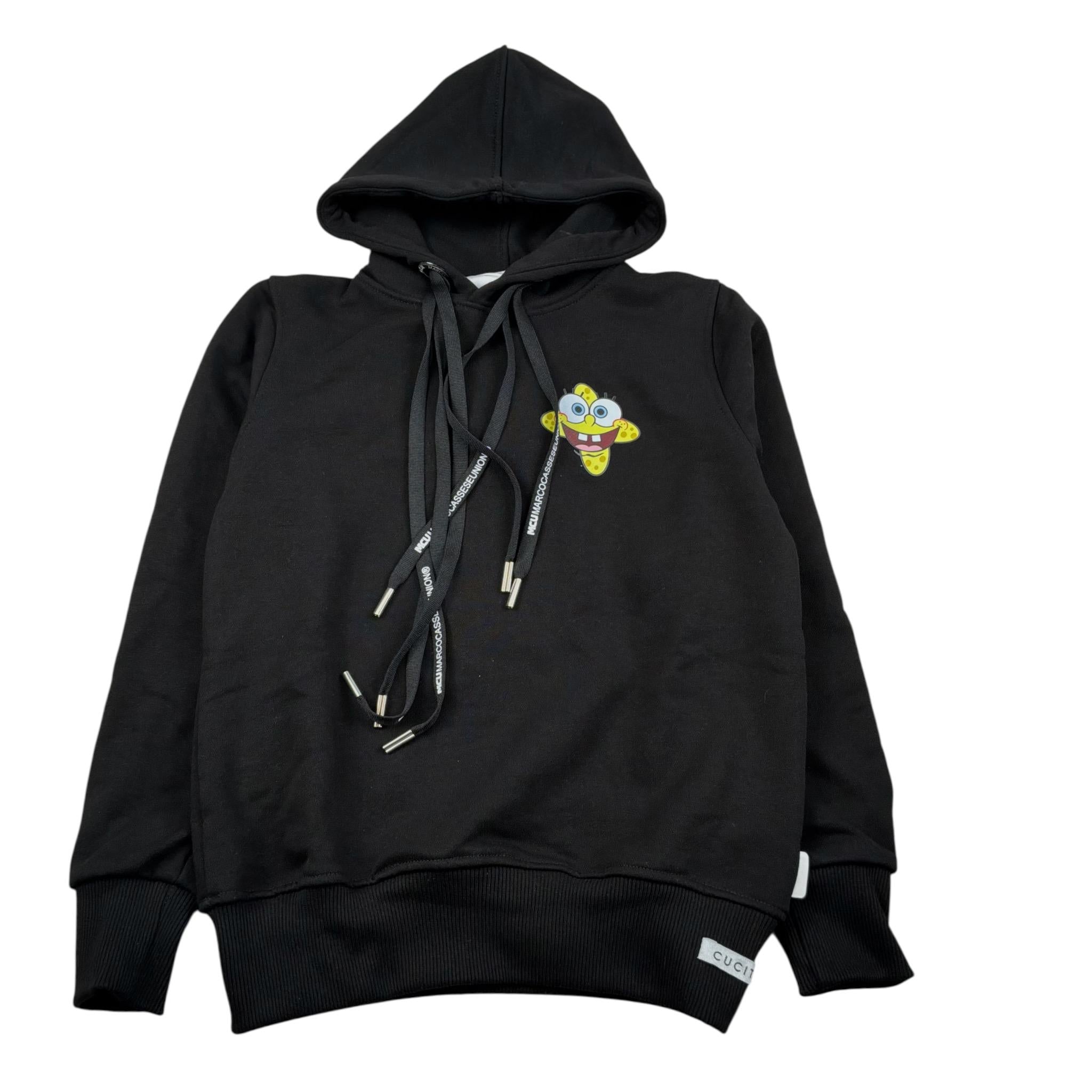 Mcu Felpa Chiusa con Cappuccio Tint Unita Nero per Bambino MCU0104 NERO MCU 