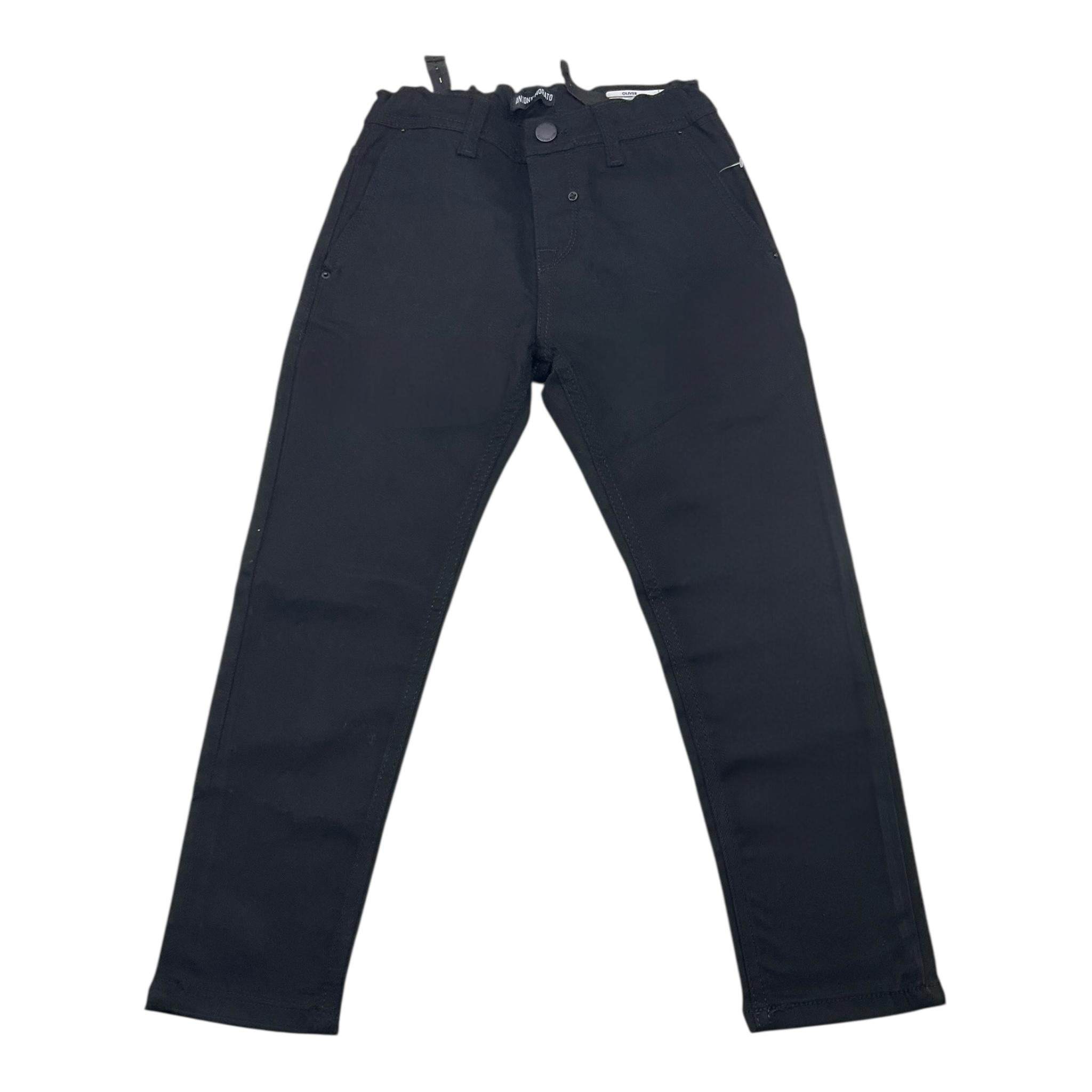 ANTONY MORATO pantalone tinta unita con girovita regolabile Nero per Bambino TR00210 NERO ANTONY MORATO 