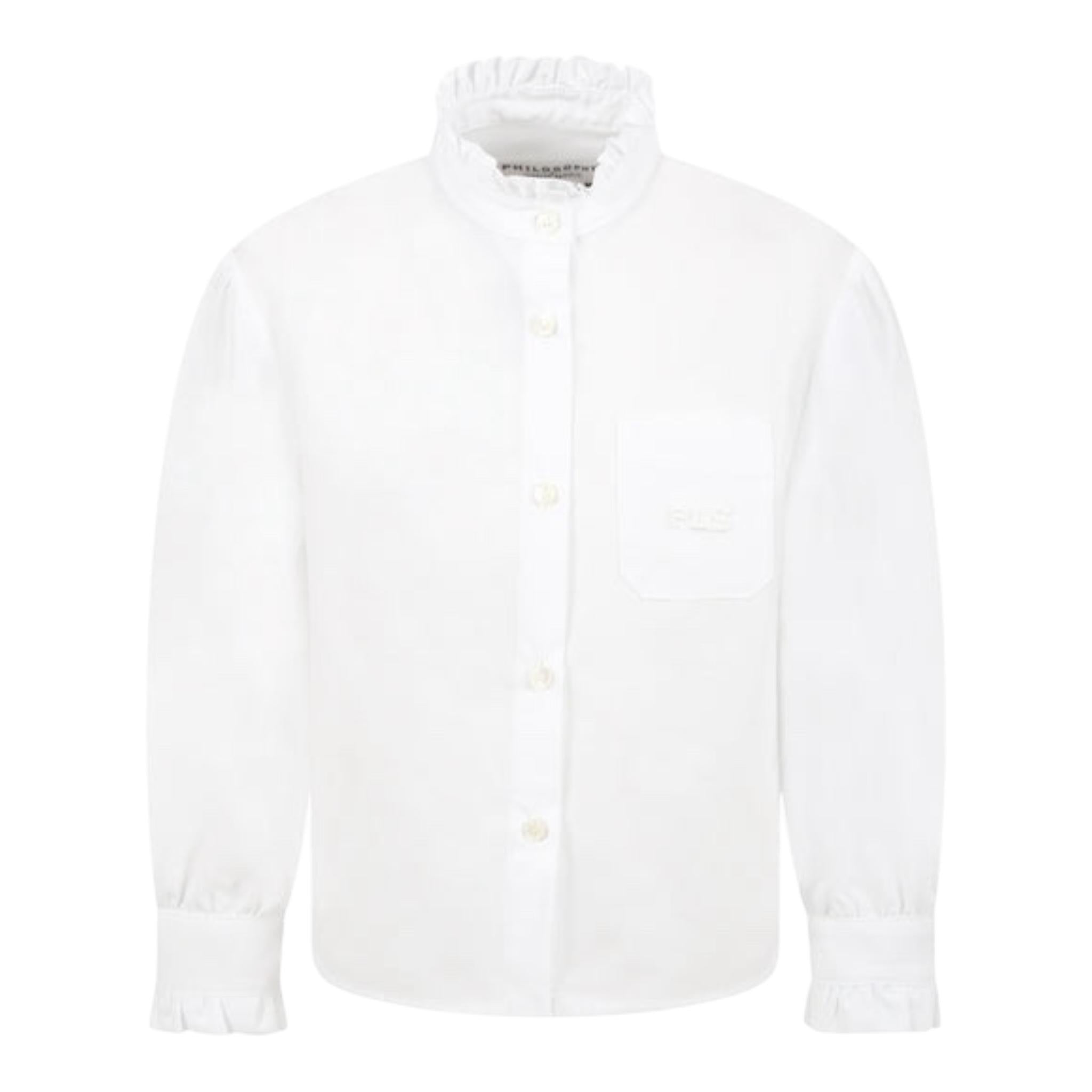 Philosophy Camicia Tinta Unita Manica Lunga  per Bambina PJCA124 BIANCO PHILOSOPHY 