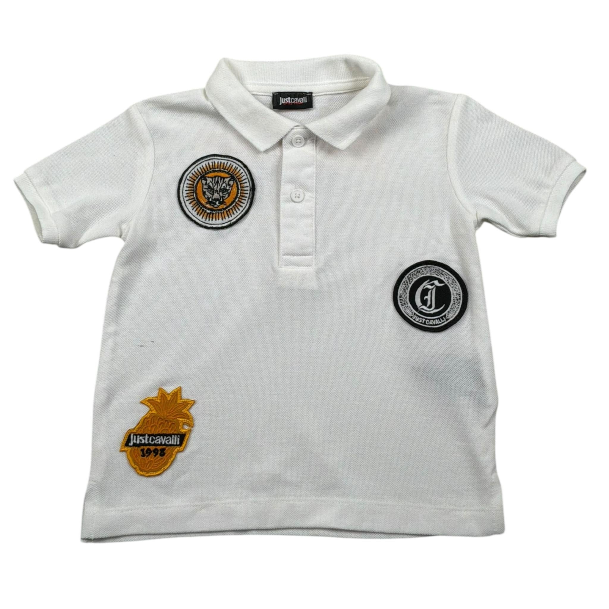 Just Cavalli Polo Mezza Manica Tinta Unita  per Neonato JIP26087PO BIANCO JUST CAVALLI 