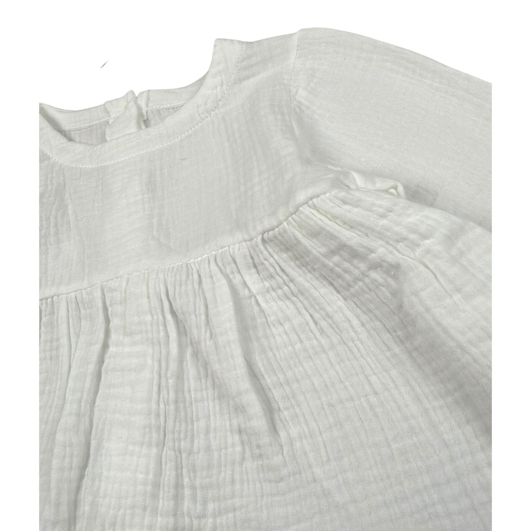 Babyvip Camicia Tinta Unita con Bottoni per Neonata T1353 BIANCO BABYVIP 