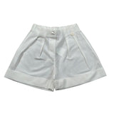 Le Bebe Bermuda Tinta Unita con Elastico In Vita per Neonato LBG5827 PANNA LE BEBE 