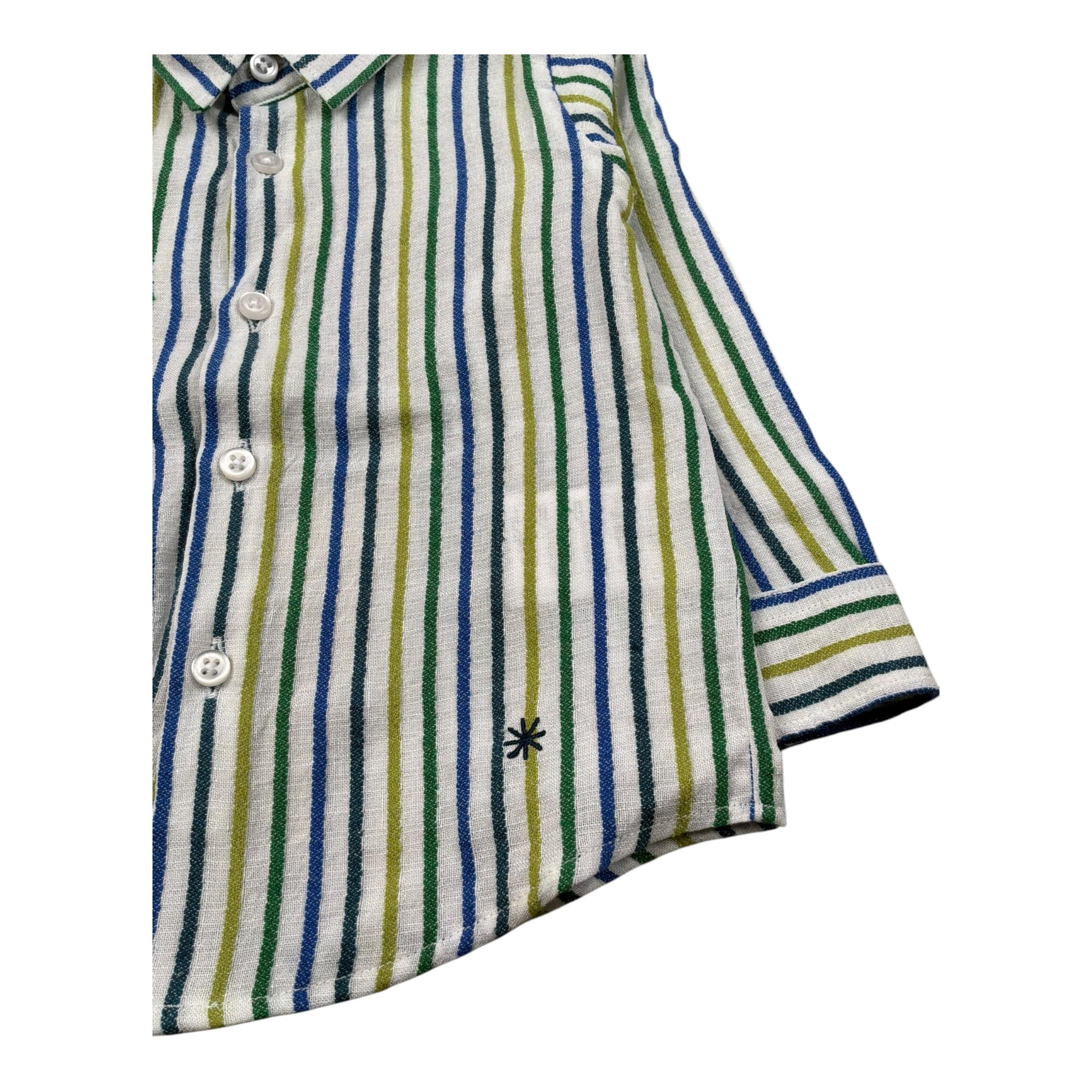 Manuel Ritz Camicia Manica Lunga Fantasia A Righe per Bambino MR3116X BIANCO MANUEL RITZ 