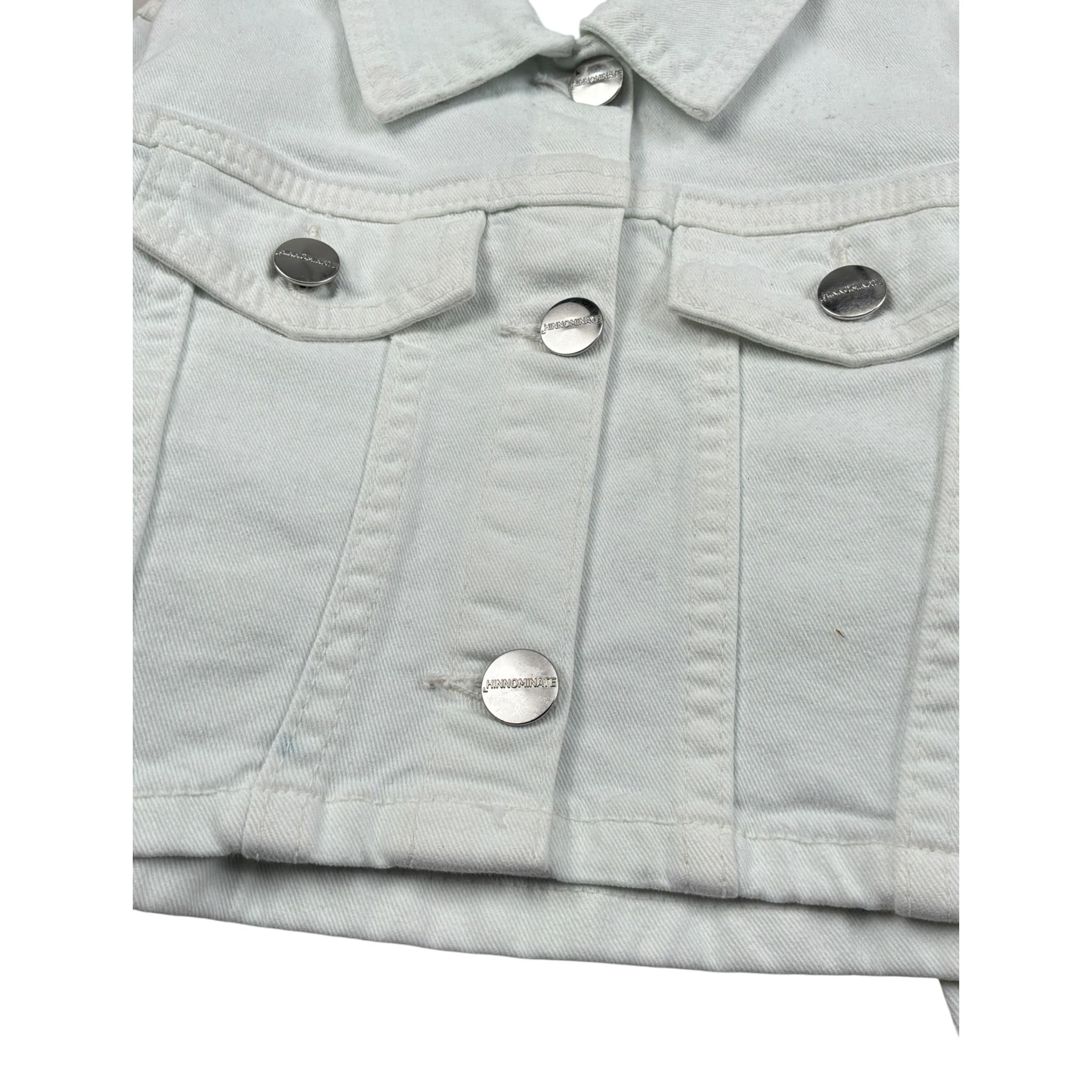 Hinnominate Giubbino tinta unita Modello Crop Bianco per Bambina 3635OY00086 BIANCO HINNOMINATE 