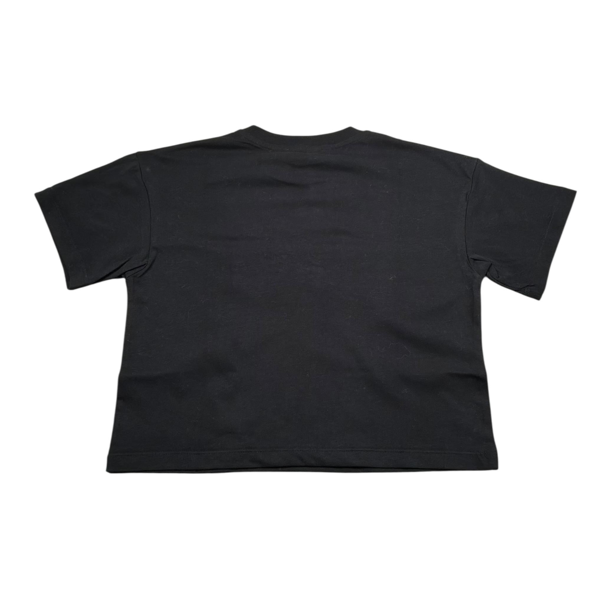 Msgm T-Shirt Girocollo Tinta Unita con Stampa per Bambina S5MSJGTH105 NERO MSGM 