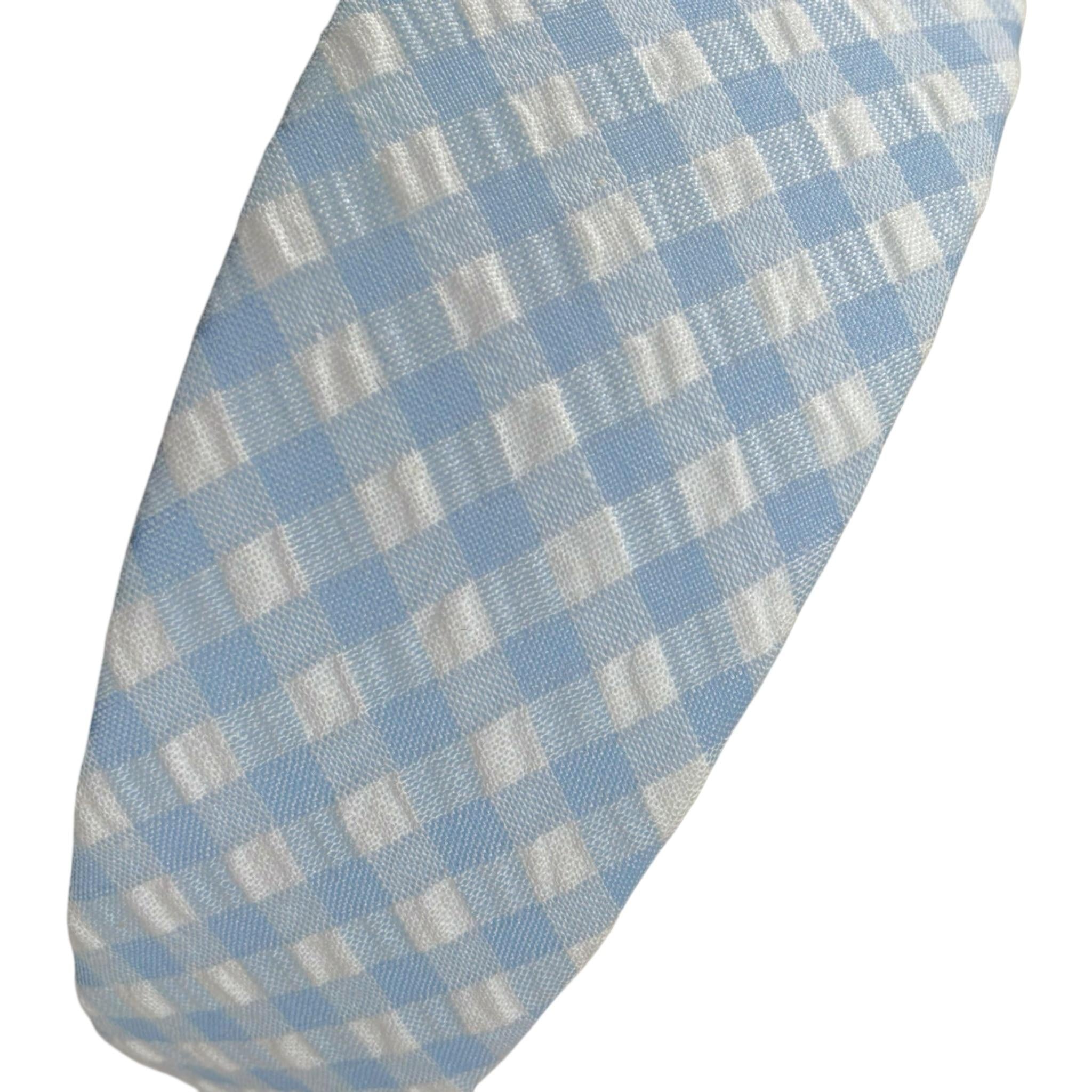 Magil Cerchietto Bicolore con Fantasia A Quadri per Bambina FN29057 BIANCO/AZZURRO MAGIL 