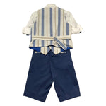 Mai'S Kids Completo 4 Pezzi Camicia-Papillon-Gilet-Bermuda per Bambino EMANUEL BLU MAI'S KIDS 