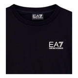 EMPORIO ARMANI t-shirt girocollo tinta unita con stampa Nero per Bambino 8NBT51 NERO EMPORIO ARMANI 