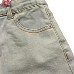Vicolo Short In Denim Tinta Unita con Girovita Regolabile per Bambina 3146SD00096 AZZURRO VICOLO 