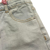 Vicolo Short In Denim Tinta Unita con Girovita Regolabile per Bambina 3146SD00096 AZZURRO VICOLO 