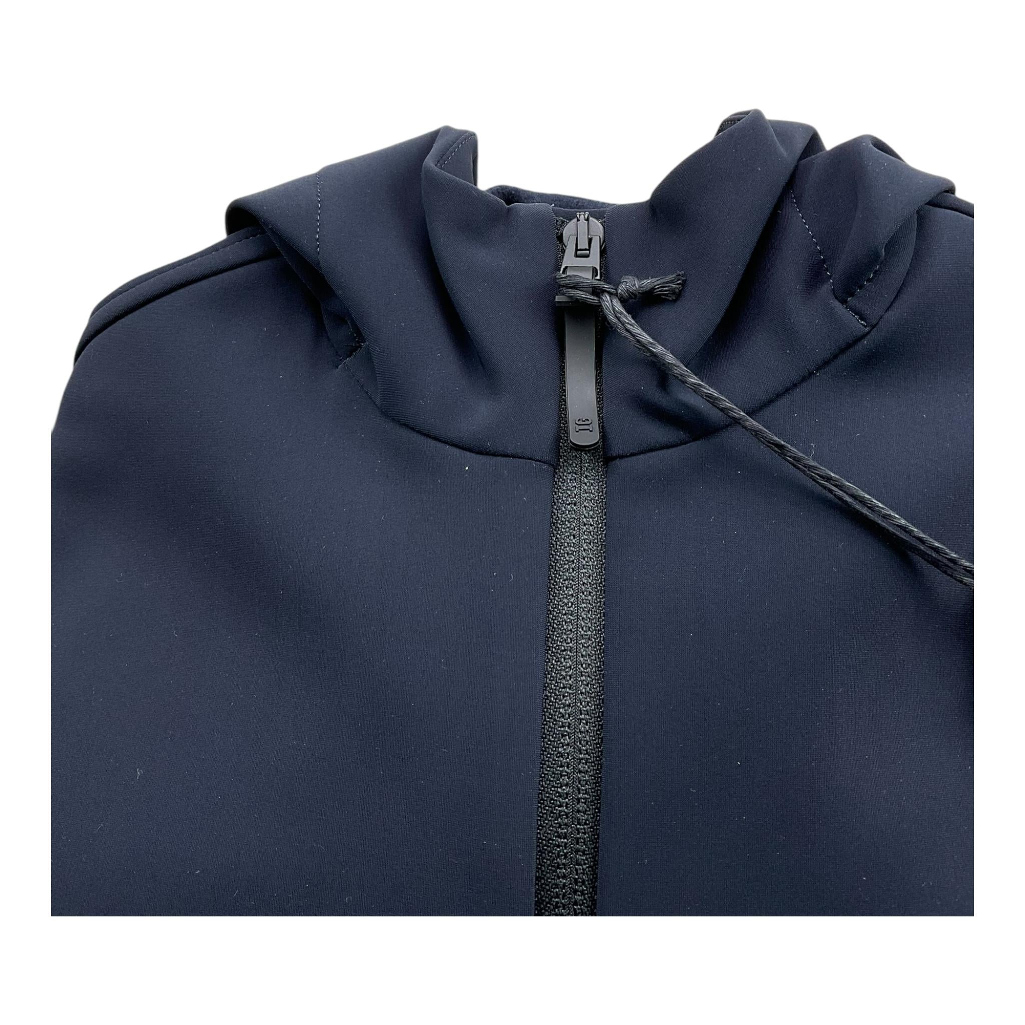 IL GUFO felpa tinta unita con zip e cappuccio Blu per Bambino A24GA441N0094 BLU IL GUFO 