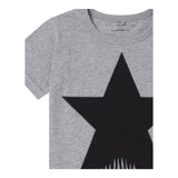 Stella Mccartney T-Shirt Girocollo Tinta Unita con Stampa per Bambina TV8C91 GRIGIO STELLA McCARTNEY 