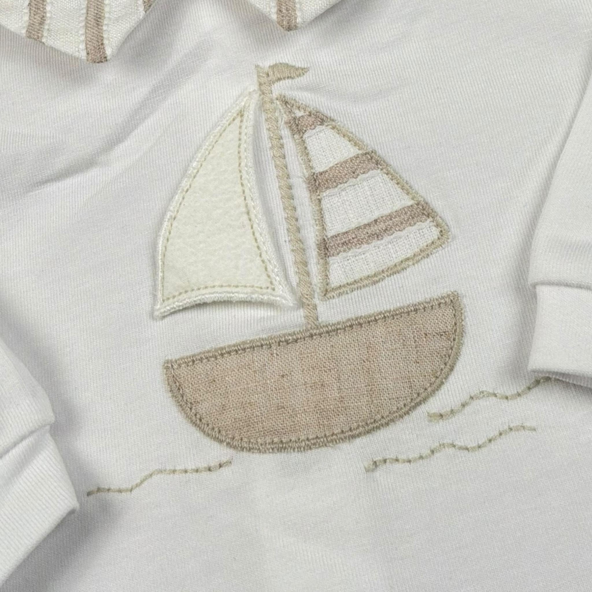 Lalalu' Tutina Manica Lunga Tinta Unita per Neonato TJL2PX BIANCO LALALU' 